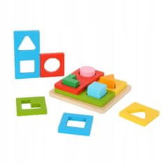 Tooky Toy TOOKY TOY Montessori puzzle tvary a barvy