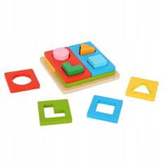 Tooky Toy TOOKY TOY Montessori puzzle tvary a barvy