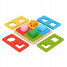 Tooky Toy TOOKY TOY Montessori puzzle tvary a barvy