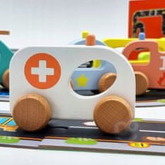 Tooky Toy TOOKY TOY silniční puzzle sada pro děti na dálnici