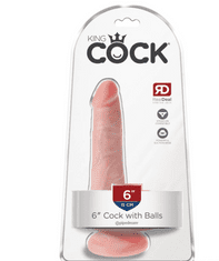 Pipedream Realistické dildo s varlaty King Cock 6" (17,5 cm)