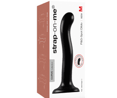 Silikonové dildo na bod G a prostatu Strap-On-Me (velikost M)