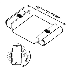 Hama Smart Move Rainbow, pouzdro na mobil, XL (4,7-5,1"), zelené