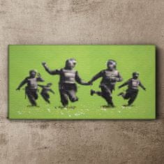 COLORAY.CZ Obraz na plátně Banksy Green 120x60 cm