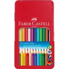 Faber-Castell Pastelky akvarelové Colour Grip set 12 barevné v plechu