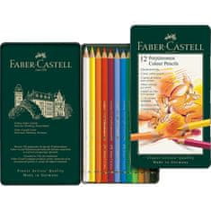 Faber-Castell Pastelky Polychromos 12 ks plech set