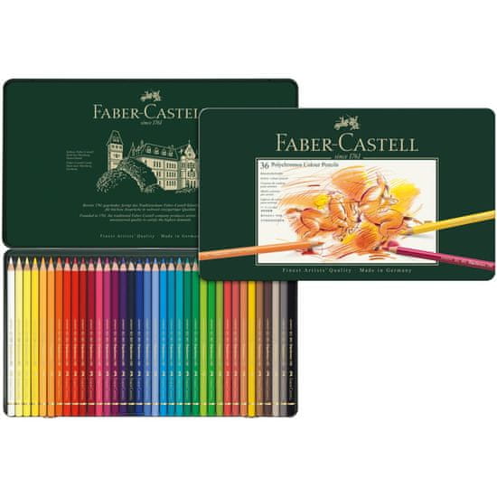 Faber-Castell Pastelky Polychromos 36 ks plech set