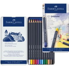 Faber-Castell Pastelky Goldfaber permanent set-plech 12 barevné