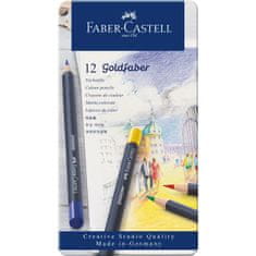 Faber-Castell Pastelky Goldfaber permanent set-plech 12 barevné