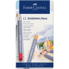 Faber-Castell Pastelky Goldfaber Aqua set-plech 12 barevné