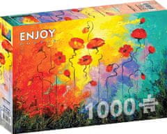 ENJOY Puzzle Kouzelné vlčí máky 1000 dílků