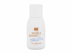 Clarins 50ml milky boost, 05 milky sandalwood, makeup