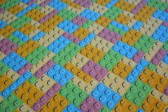 Dywany Lusczów Dětský kusový koberec LEGO zelený, velikost 100x250