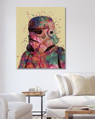 ZUTY Diamantové malování - ABSTRAKTNÍ STORMTROOPER (STAR WARS) 40x50 cm bez rámu a bez vypnutí plátna