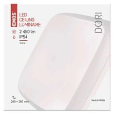 Emos EMOS LED přisazené svítidlo Dori, čtverec 24W neutrální bílá IP54 1539043080