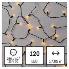 Emos EMOS LED vánoční řetěz – tradiční, 17,85 m, venkovní i vnitřní, vintage D4AW11