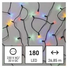 Emos EMOS LED vánoční řetěz – tradiční, 26,85 m, venkovní i vnitřní, multicolor D4AM13