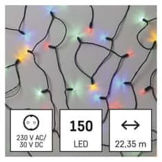 Emos EMOS LED vánoční řetěz – tradiční, 22,35 m, venkovní i vnitřní, multicolor D4AM12