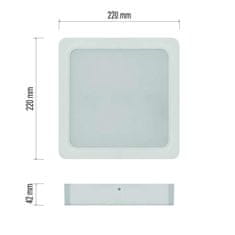 Emos EMOS LED svítidlo RUBIC 22 x 22 cm, 24 W, neutrální bílá ZM6452