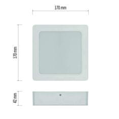 Emos EMOS LED svítidlo RUBIC 17 x 17 cm, 18 W, neutrální bílá ZM6442