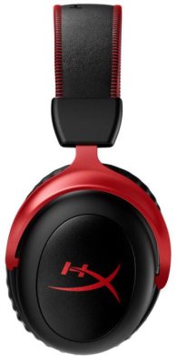 profesionální herní sluchátka HyperX Cloud II Wireless, černá/červená (4P5K4AA) integrované mikrofony bezdrátová PC konzole telefon hudba hry virtuální prostorový zvuk stereo audio