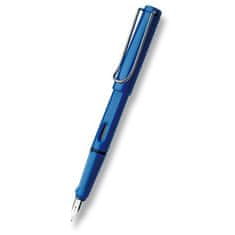 Lamy Safari Shiny Blue plnicí pero hrot F