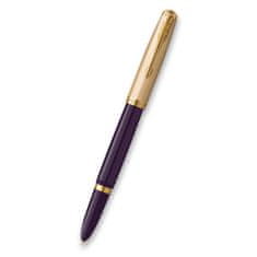 Parker 51 Deluxe Plum GT 18K plnicí pero hrot F