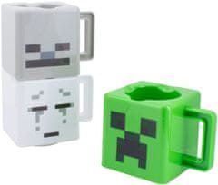 OEM Set 3 kusů plastových hrníčků Minecraft: Příšery (objem 250 ml)