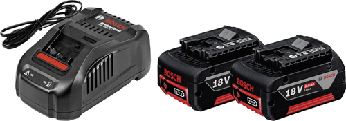 BOSCH Professional startovací sada 2× GBA 18V 5.0AH + GAL 1880 CV (1.600.A00.B8J)