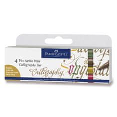 Faber-Castell Popisovač Pitt Artist Pen Calligraphy 4 kusy