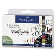 Faber-Castell Popisovač Pitt Artist Pen Calligraphy 8 kusů
