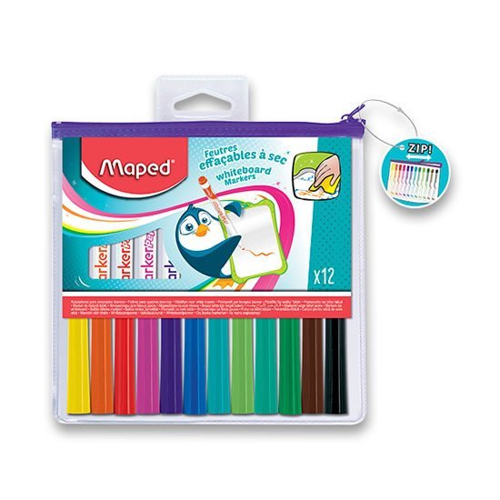 Maped - Popisovač WB Dry Erase Fun Colours 12 barev