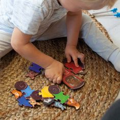 Ulanik Montessori puzzle " Duhové auta"