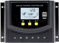 HADEX Solární regulátor PWM CY-K50A 12-24V/50A pro různé baterie