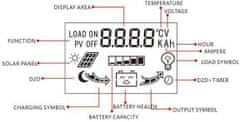 HADEX Solární regulátor PWM CY-K50A 12-24V/50A pro různé baterie