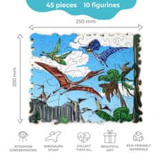 Ulanik Dřevěný Puzzle "Létající Dinosauři"