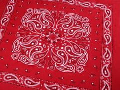 Kraftika 1ks 4 modrá tmavá bavlněný šátek paisley 55x55cm