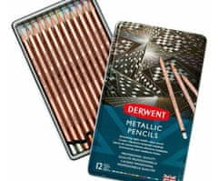 DERWENT Pastelkyumělecké metallic pencils sada (12ks),