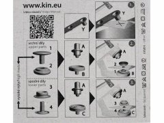 Kraftika 1karta ikl kovové druky 15mm vysoký nýt, nýtovací