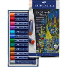 Faber-Castell Olejový pastel Creative Studio set 12 barevný metalický