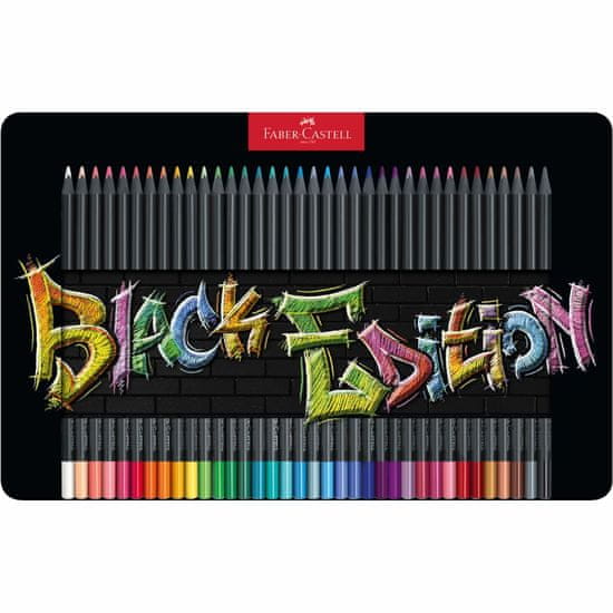 Faber-Castell Pastelky Black Edition plech 36 barevný set