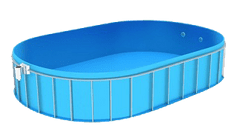 Gluc PBS Kompletní bazénový set SLANÁ DORY 7x3x1.5m - plastový bazén oválný