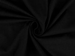 Kraftika 1m černá úplet bavlněný / jersey jednobarevný