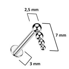 SPERKY4U Piercing do brady - labreta titan 1,2 x 8 mm