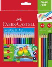 Faber-Castell Pastelky tria set 18 barevné+4+2