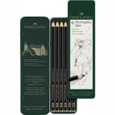 Faber-Castell Grafitové tužky Pitt Matt Set 6 - plech