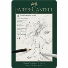 Faber-Castell Grafitové tužky Pitt Matt Set 11 ks - plech