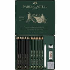 Faber-Castell Grafitové tužky Pitt Matt & Castell 9000 set - plech