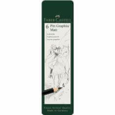 Faber-Castell Grafitové tužky Pitt Matt Set 6 - plech