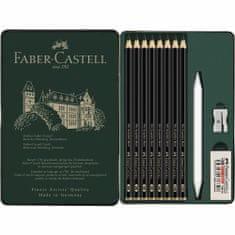 Faber-Castell Grafitové tužky Pitt Matt Set 11 ks - plech